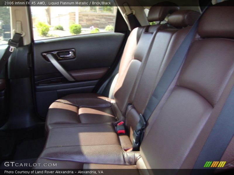 Liquid Platinum Metallic / Brick/Black 2006 Infiniti FX 45 AWD