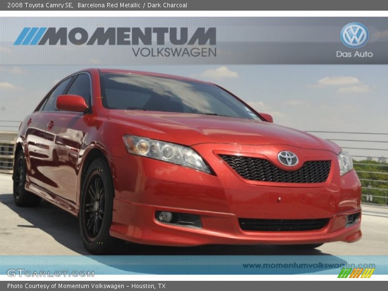 Barcelona Red Metallic / Dark Charcoal 2008 Toyota Camry SE