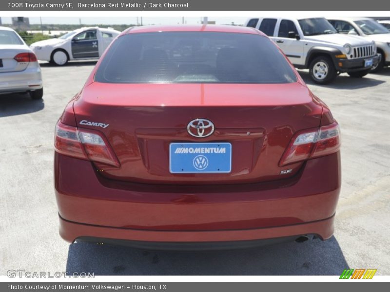 Barcelona Red Metallic / Dark Charcoal 2008 Toyota Camry SE