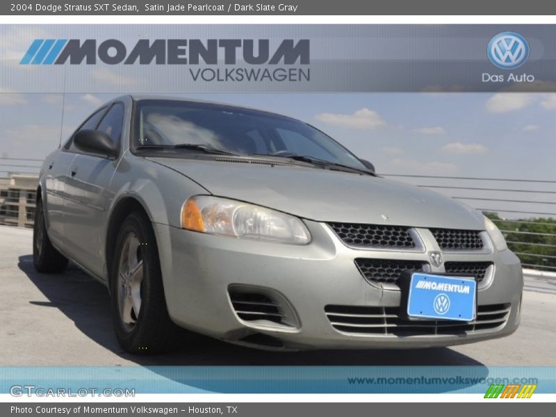 Satin Jade Pearlcoat / Dark Slate Gray 2004 Dodge Stratus SXT Sedan
