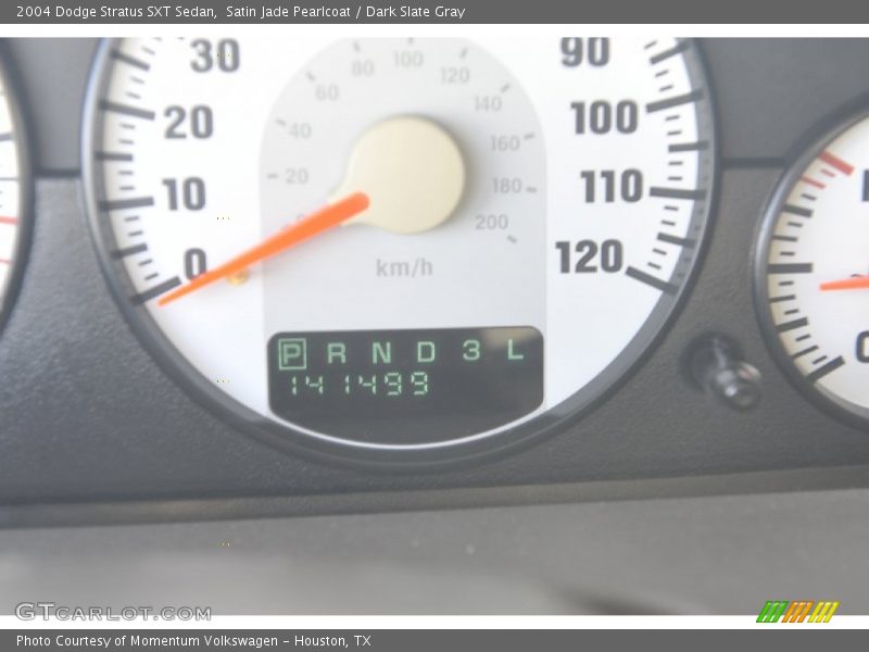 Satin Jade Pearlcoat / Dark Slate Gray 2004 Dodge Stratus SXT Sedan