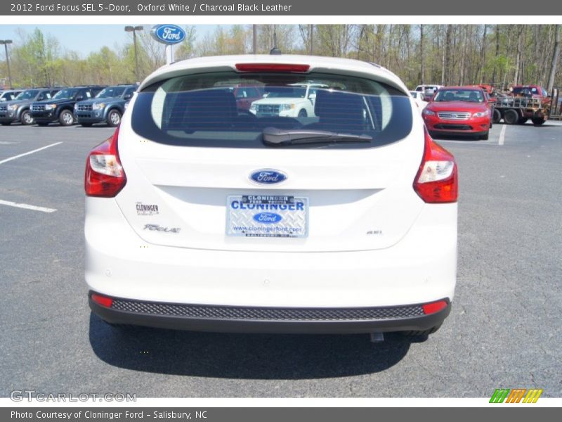 Oxford White / Charcoal Black Leather 2012 Ford Focus SEL 5-Door