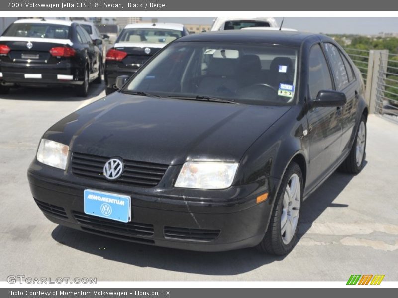 Black / Beige 2003 Volkswagen Jetta GLS 1.8T Sedan