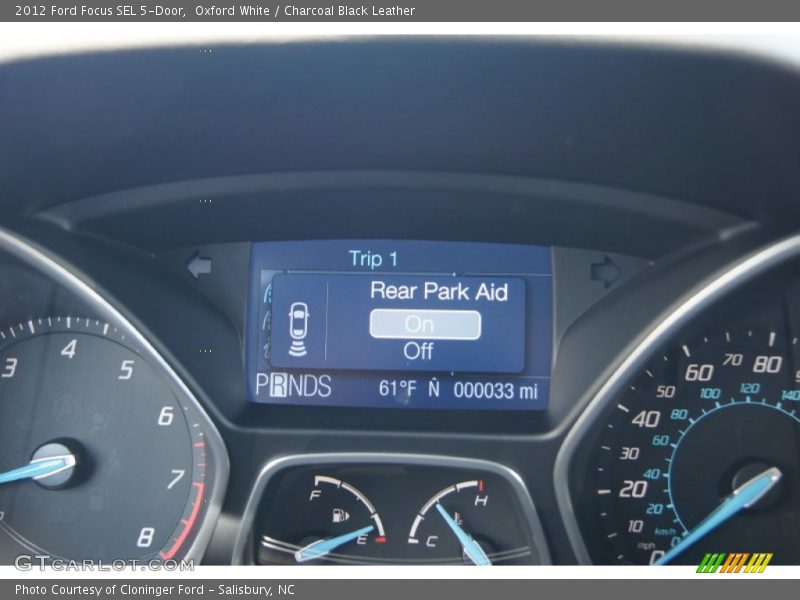 Oxford White / Charcoal Black Leather 2012 Ford Focus SEL 5-Door