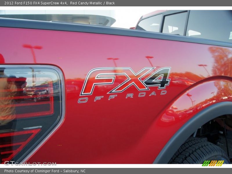 Red Candy Metallic / Black 2012 Ford F150 FX4 SuperCrew 4x4