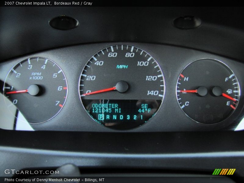 Bordeaux Red / Gray 2007 Chevrolet Impala LT