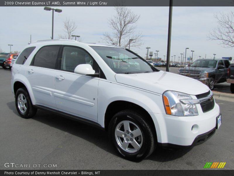 Summit White / Light Gray 2009 Chevrolet Equinox LT AWD