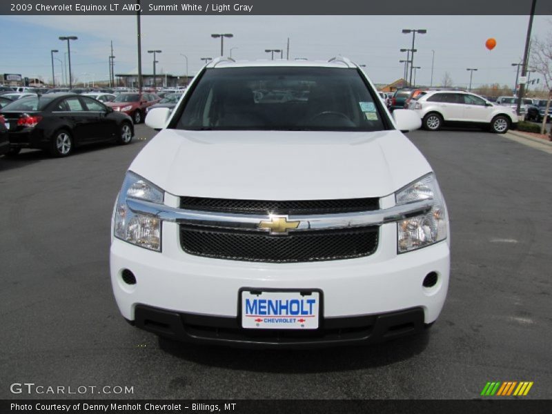Summit White / Light Gray 2009 Chevrolet Equinox LT AWD