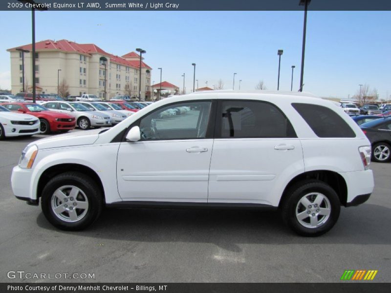 Summit White / Light Gray 2009 Chevrolet Equinox LT AWD