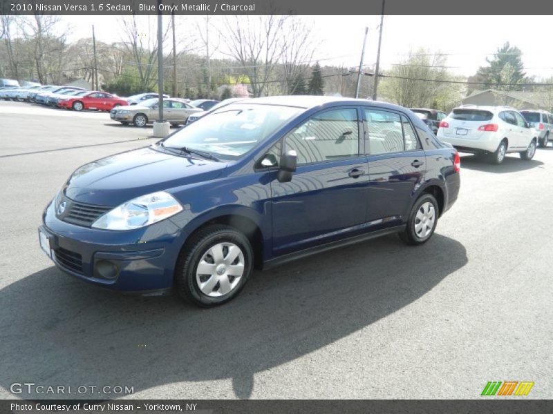 Blue Onyx Metallic / Charcoal 2010 Nissan Versa 1.6 Sedan