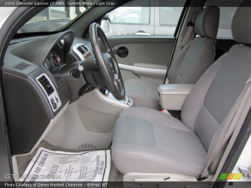Summit White / Light Gray 2009 Chevrolet Equinox LT AWD