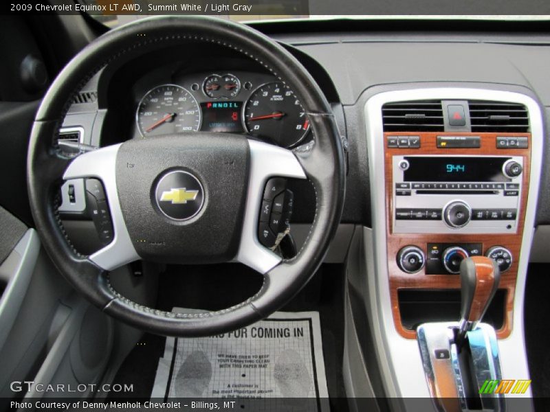 Summit White / Light Gray 2009 Chevrolet Equinox LT AWD