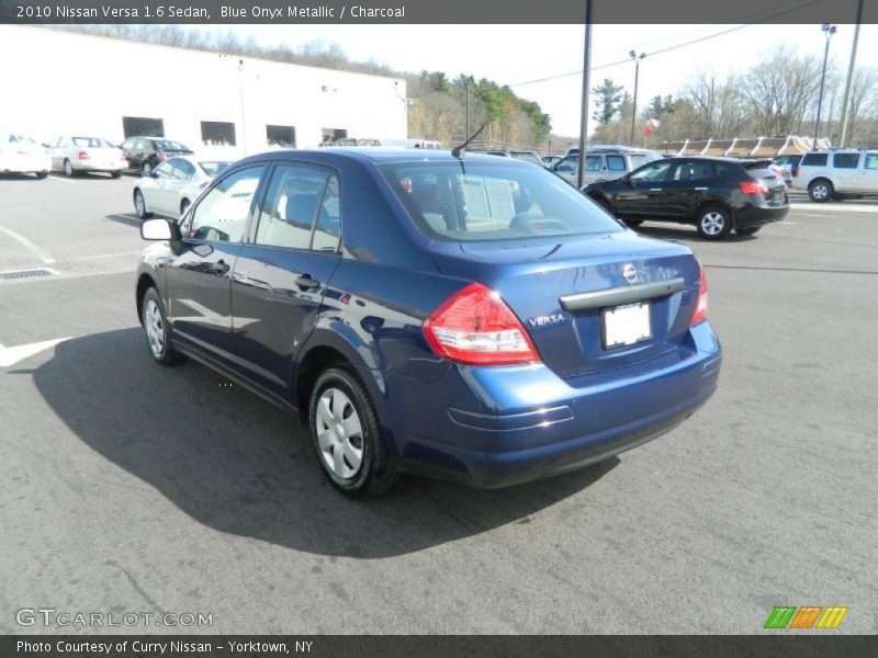 Blue Onyx Metallic / Charcoal 2010 Nissan Versa 1.6 Sedan