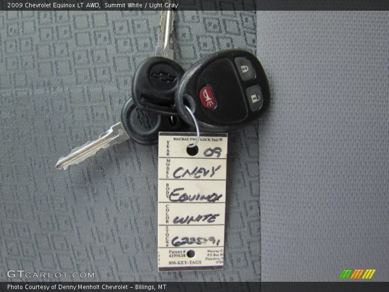 Summit White / Light Gray 2009 Chevrolet Equinox LT AWD