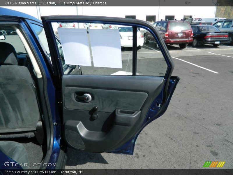 Blue Onyx Metallic / Charcoal 2010 Nissan Versa 1.6 Sedan