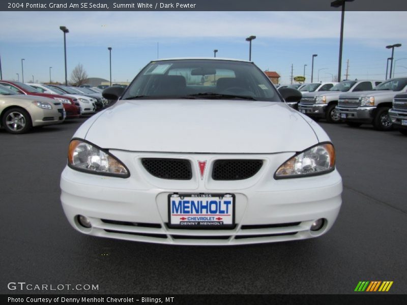 Summit White / Dark Pewter 2004 Pontiac Grand Am SE Sedan