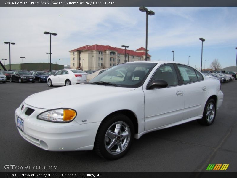 Summit White / Dark Pewter 2004 Pontiac Grand Am SE Sedan