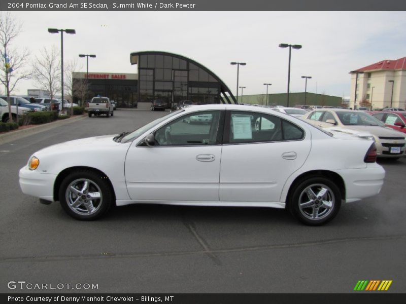 Summit White / Dark Pewter 2004 Pontiac Grand Am SE Sedan