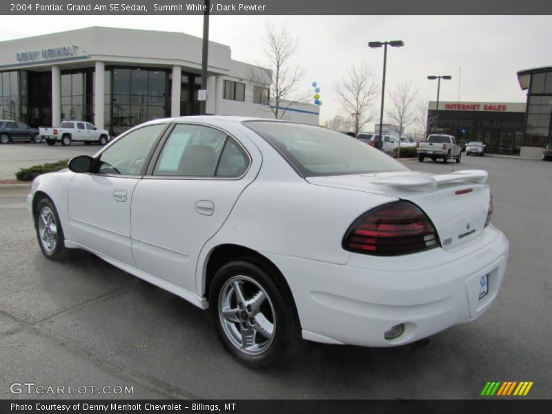 Summit White / Dark Pewter 2004 Pontiac Grand Am SE Sedan