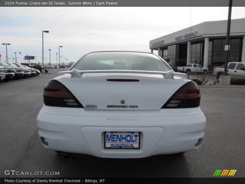 Summit White / Dark Pewter 2004 Pontiac Grand Am SE Sedan