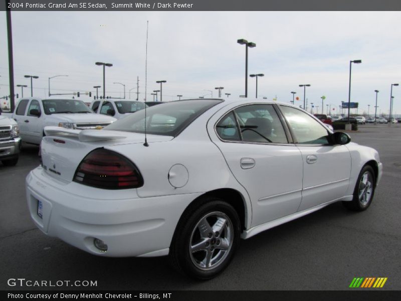 Summit White / Dark Pewter 2004 Pontiac Grand Am SE Sedan