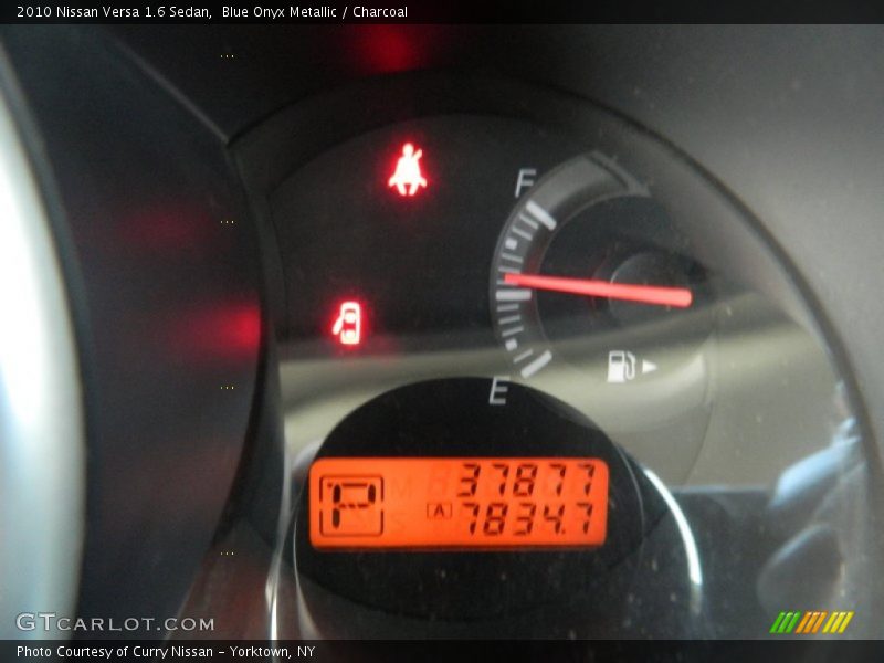 Blue Onyx Metallic / Charcoal 2010 Nissan Versa 1.6 Sedan