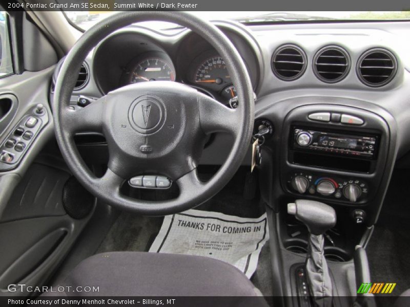 Summit White / Dark Pewter 2004 Pontiac Grand Am SE Sedan