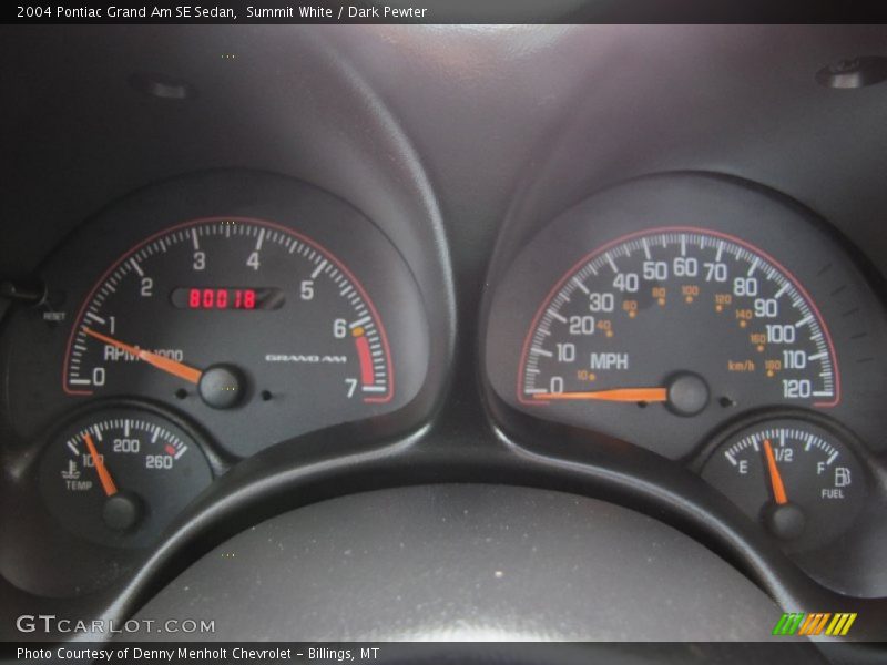 Summit White / Dark Pewter 2004 Pontiac Grand Am SE Sedan