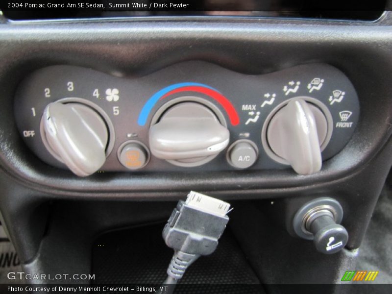 Summit White / Dark Pewter 2004 Pontiac Grand Am SE Sedan
