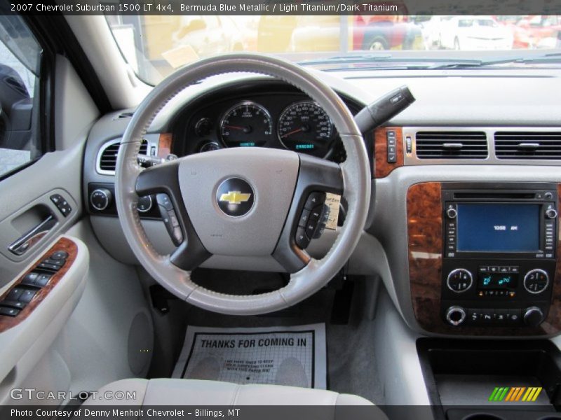 Bermuda Blue Metallic / Light Titanium/Dark Titanium 2007 Chevrolet Suburban 1500 LT 4x4