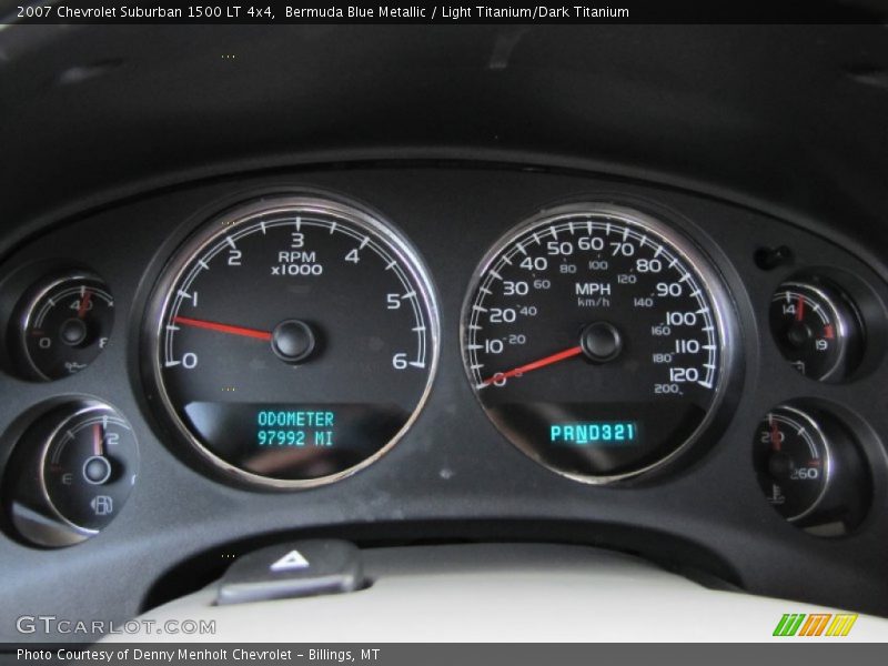 Bermuda Blue Metallic / Light Titanium/Dark Titanium 2007 Chevrolet Suburban 1500 LT 4x4