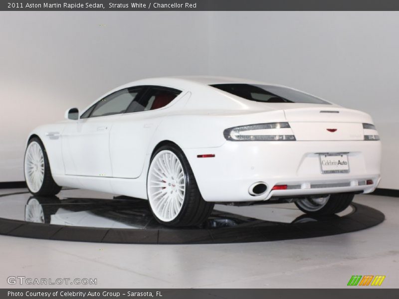 Stratus White / Chancellor Red 2011 Aston Martin Rapide Sedan