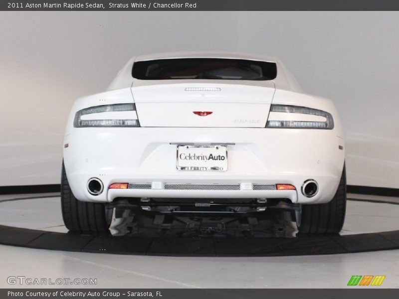 Stratus White / Chancellor Red 2011 Aston Martin Rapide Sedan