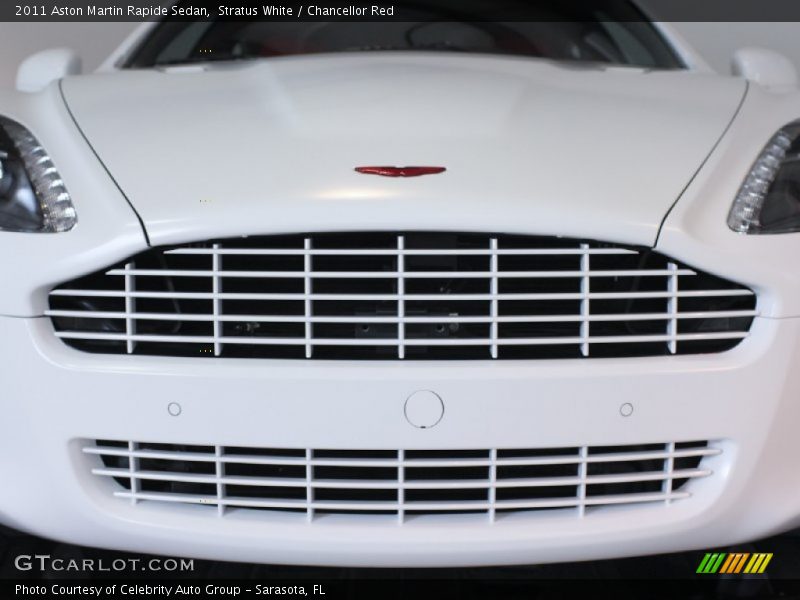 Stratus White / Chancellor Red 2011 Aston Martin Rapide Sedan