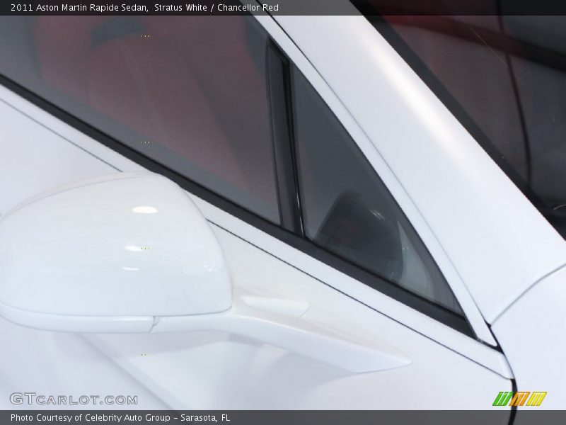 Stratus White / Chancellor Red 2011 Aston Martin Rapide Sedan