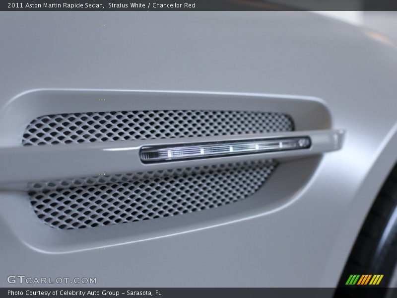 Stratus White / Chancellor Red 2011 Aston Martin Rapide Sedan