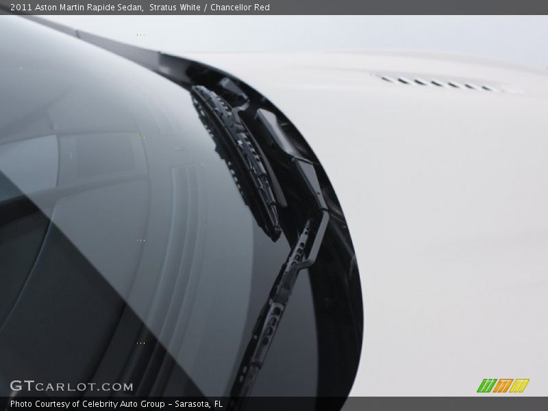 Stratus White / Chancellor Red 2011 Aston Martin Rapide Sedan