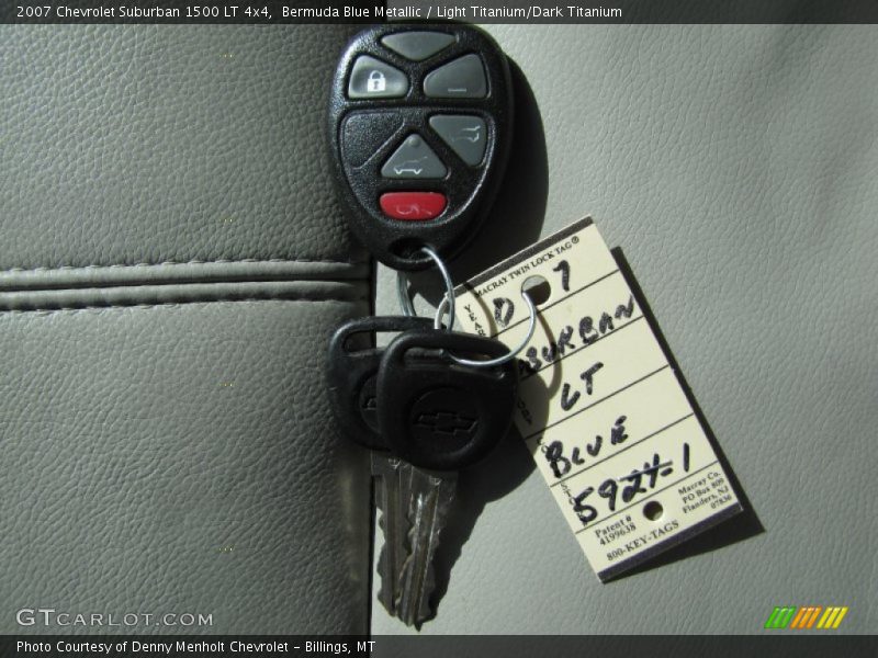 Bermuda Blue Metallic / Light Titanium/Dark Titanium 2007 Chevrolet Suburban 1500 LT 4x4