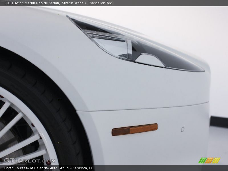 Stratus White / Chancellor Red 2011 Aston Martin Rapide Sedan