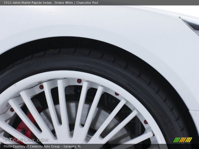 Stratus White / Chancellor Red 2011 Aston Martin Rapide Sedan