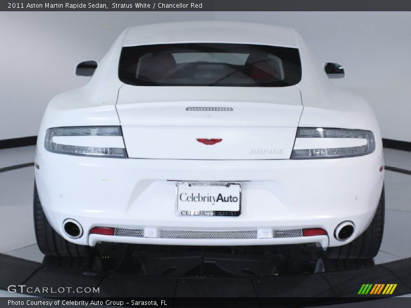 Stratus White / Chancellor Red 2011 Aston Martin Rapide Sedan