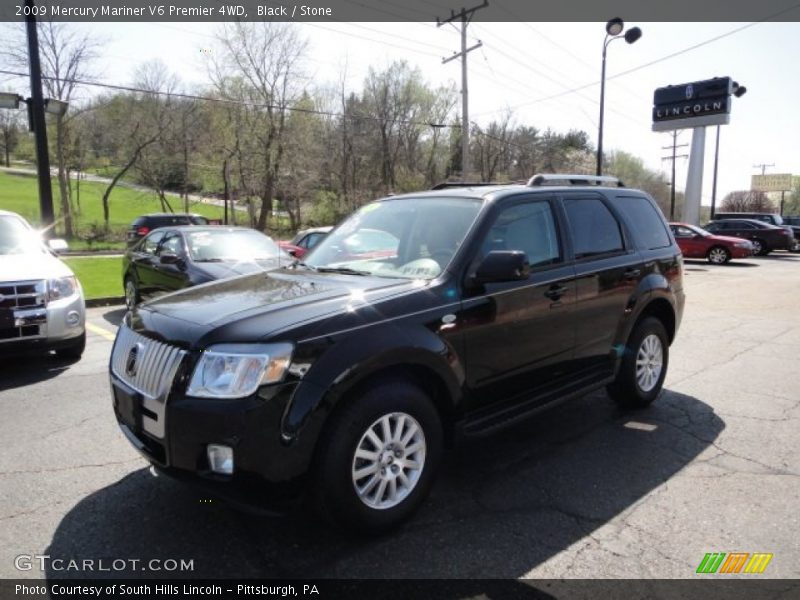 Black / Stone 2009 Mercury Mariner V6 Premier 4WD