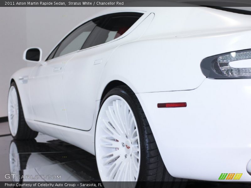 Stratus White / Chancellor Red 2011 Aston Martin Rapide Sedan