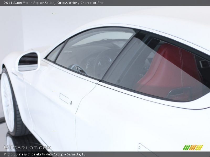Stratus White / Chancellor Red 2011 Aston Martin Rapide Sedan