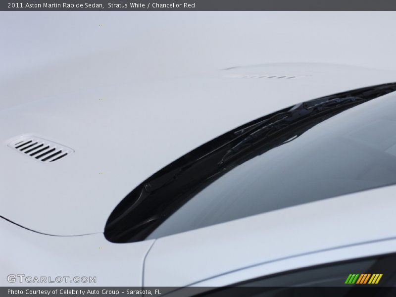 Stratus White / Chancellor Red 2011 Aston Martin Rapide Sedan