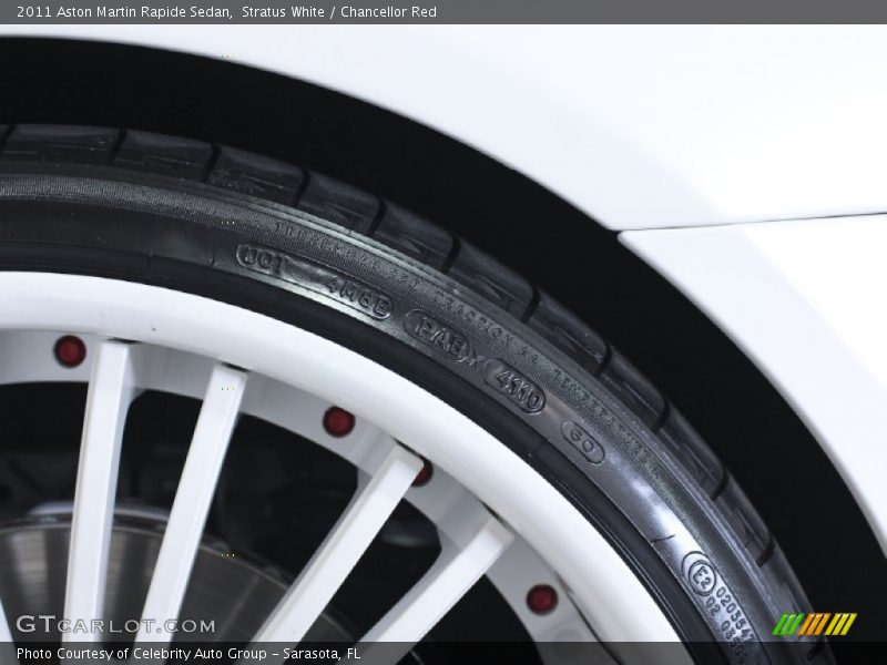Stratus White / Chancellor Red 2011 Aston Martin Rapide Sedan
