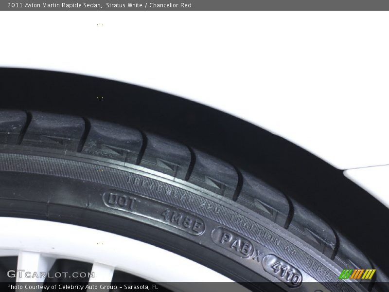 Stratus White / Chancellor Red 2011 Aston Martin Rapide Sedan
