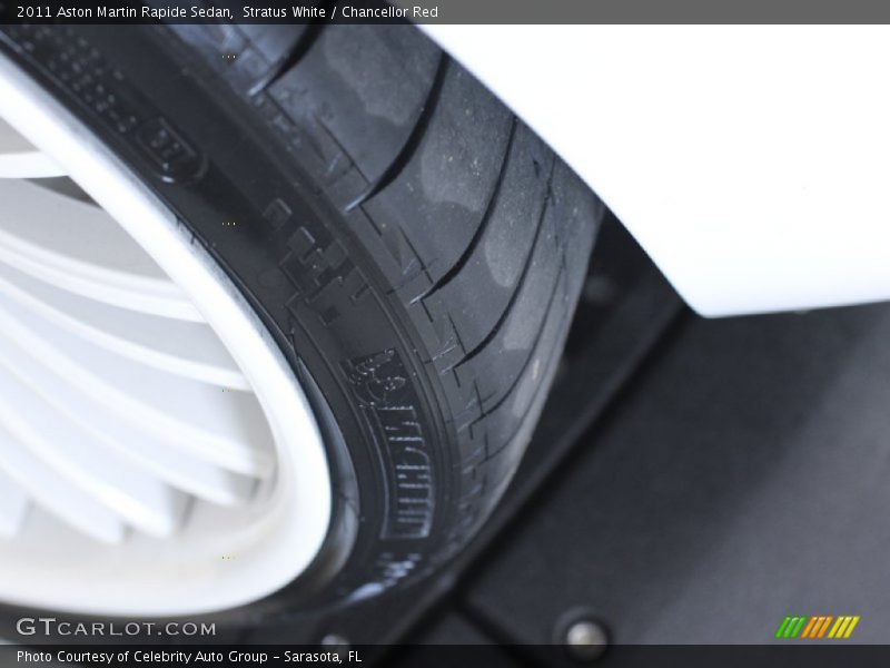 Stratus White / Chancellor Red 2011 Aston Martin Rapide Sedan