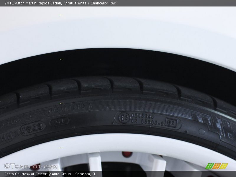 Stratus White / Chancellor Red 2011 Aston Martin Rapide Sedan