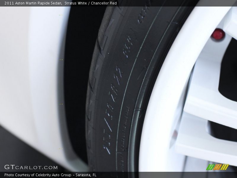 Stratus White / Chancellor Red 2011 Aston Martin Rapide Sedan